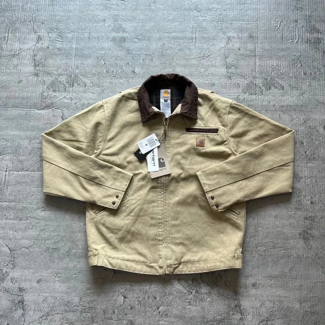 Carhartt Carhartt Detroit Khaki Work Jacket Beige - 1