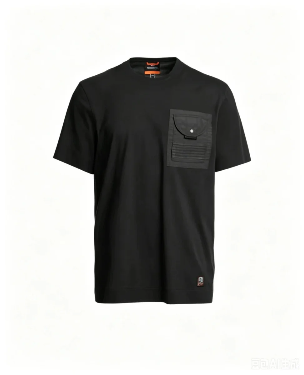 Carhartt Carhartt 8 Parachute Short Sleeve B Black T-Shirt Black - 1