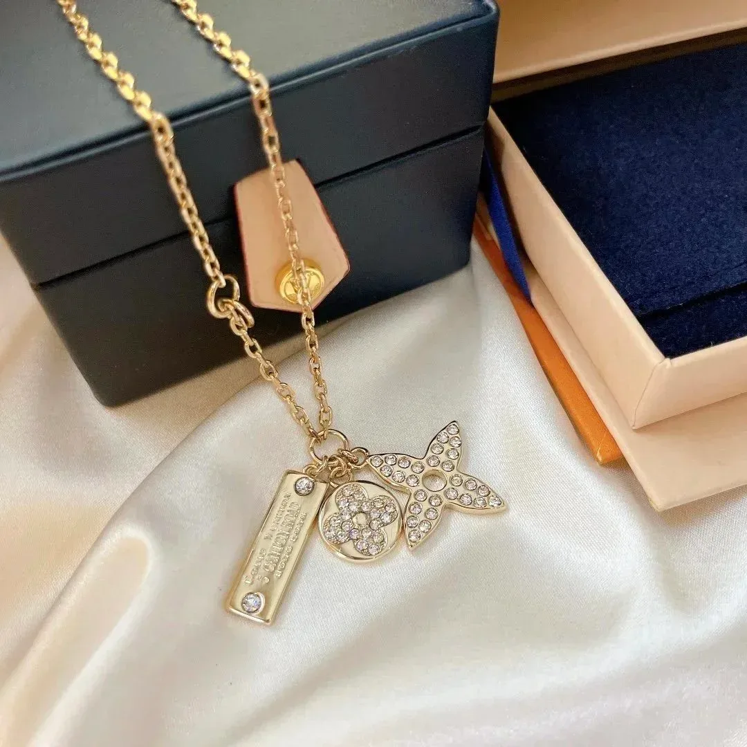 Louis Vuitton Louis Vuitton Monogram Charm Necklace Gold Gold