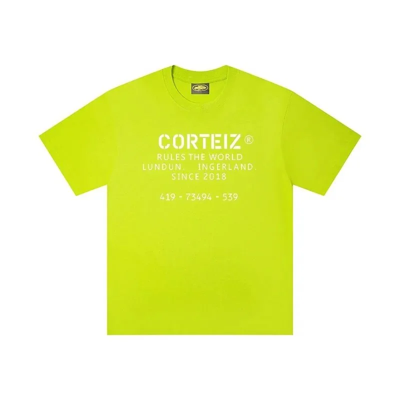 Corteiz Corteiz Rules the World Lime Green T-Shirt Green - 1