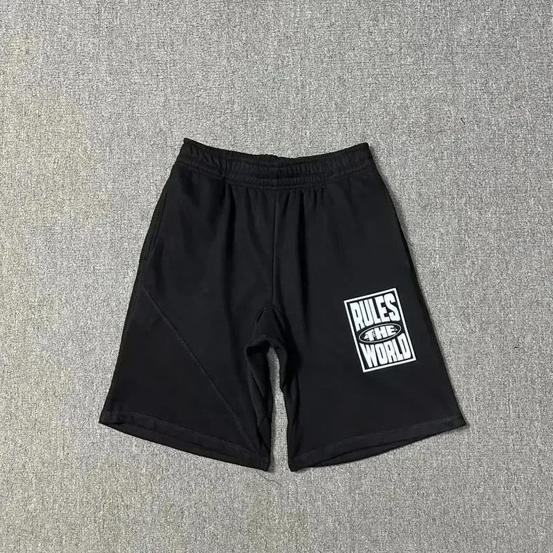 Rules The World Rules The World Black/White Logo Shorts Black - 1