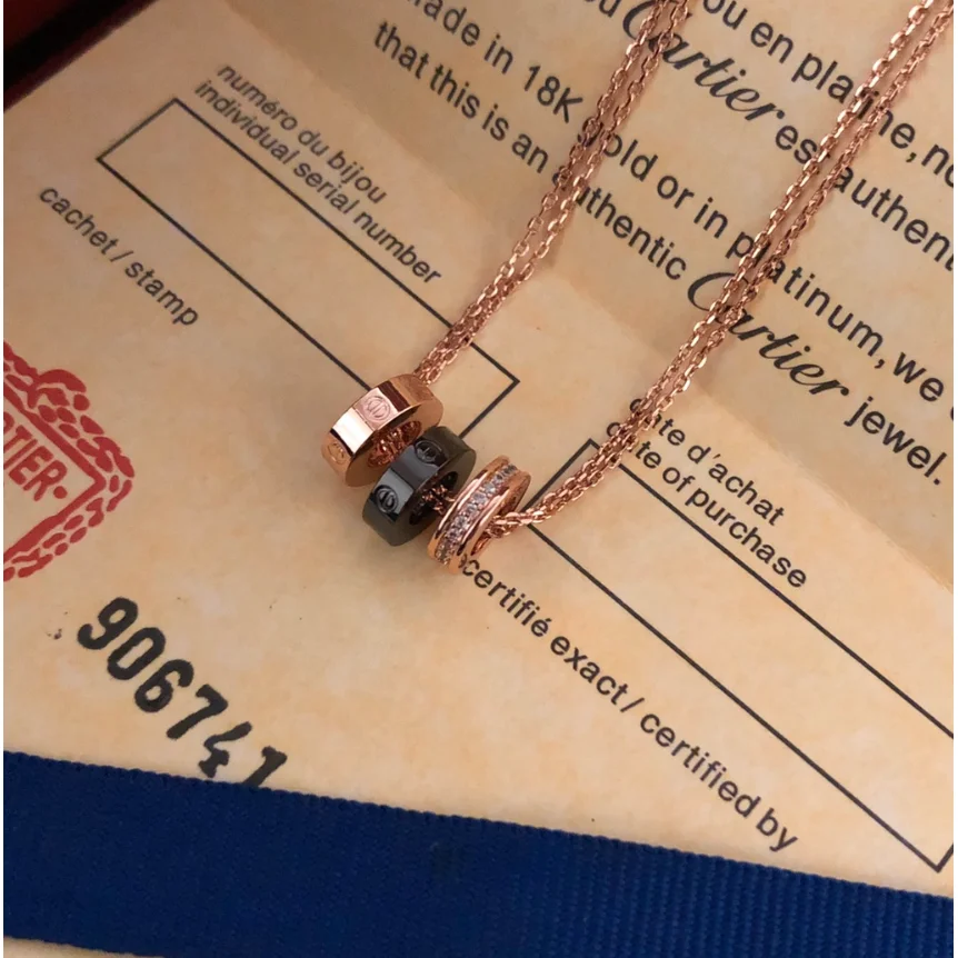 Cartier Cartier Juste un Clou Rose Gold & Black Necklace Gold