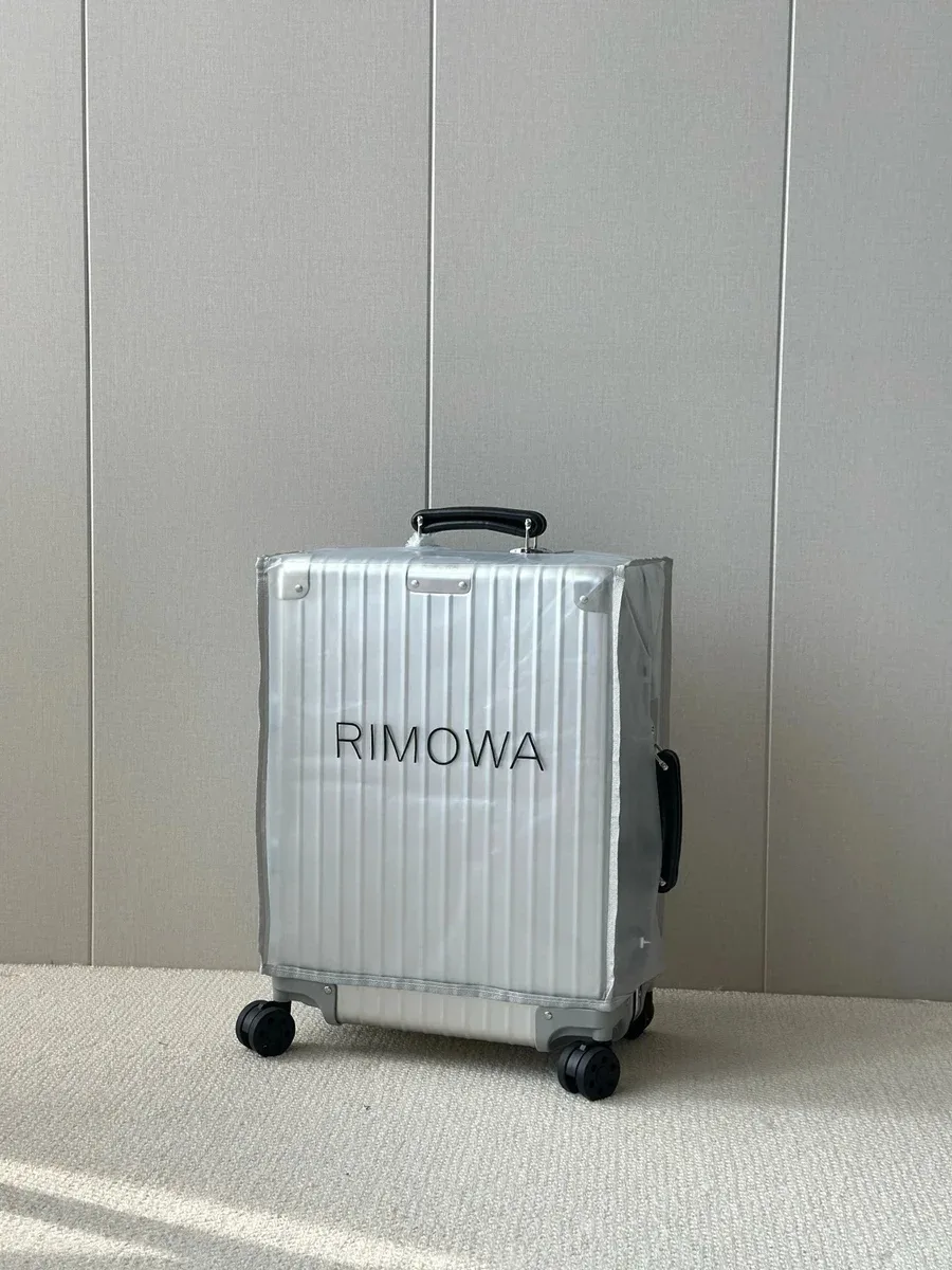 Other Silver Grey Aluminum Suitcase with Protective Cover Grey - 1