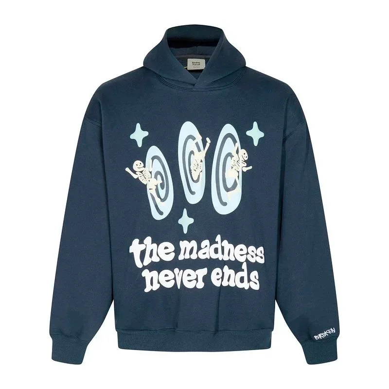 Broken Planet Broken Planet The Madness Never Ends Hoodie 23墨蓝 Navy - 1