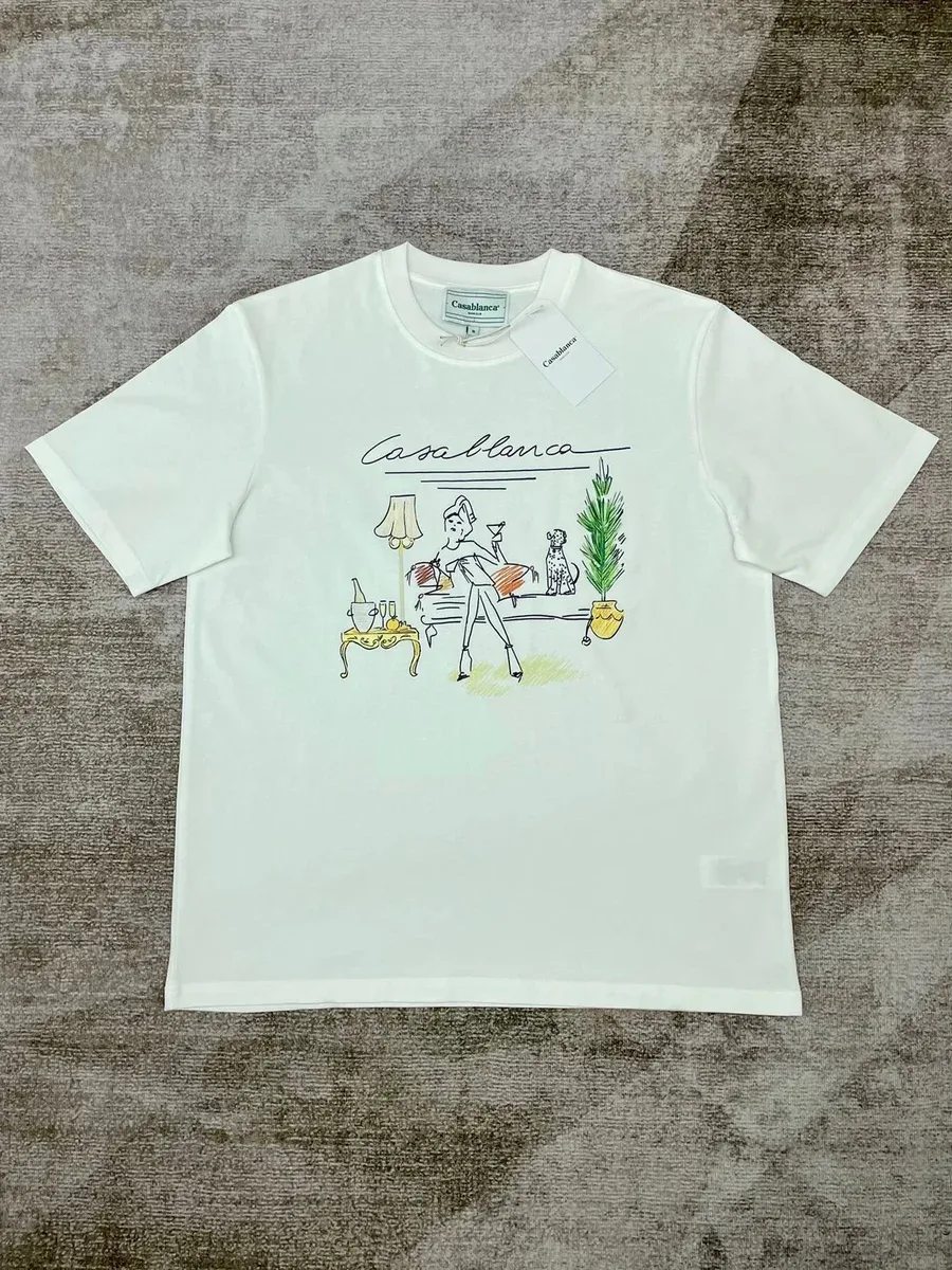 Casablanca Casablanca White 2 Graphic T-Shirt White - 1