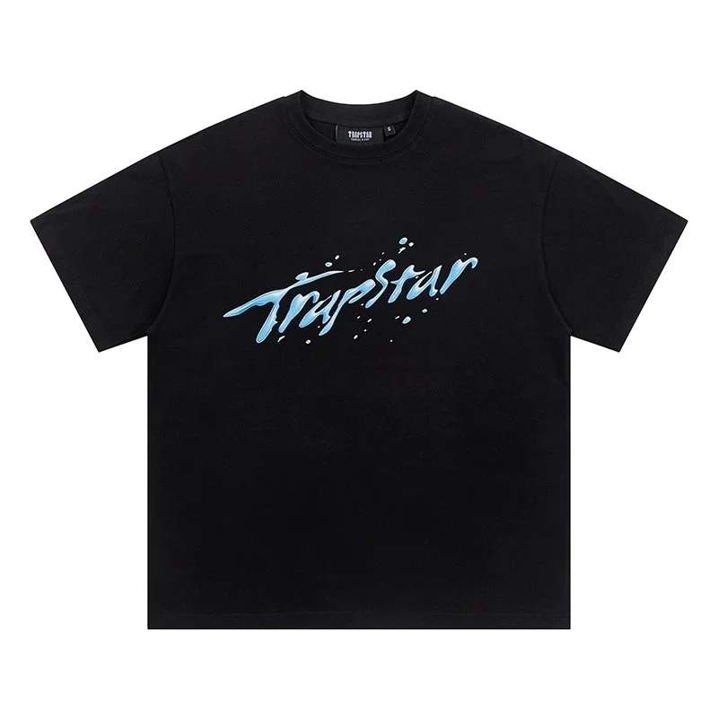Trapstar Trapstar Black Blue Logo T-Shirt Black - 1