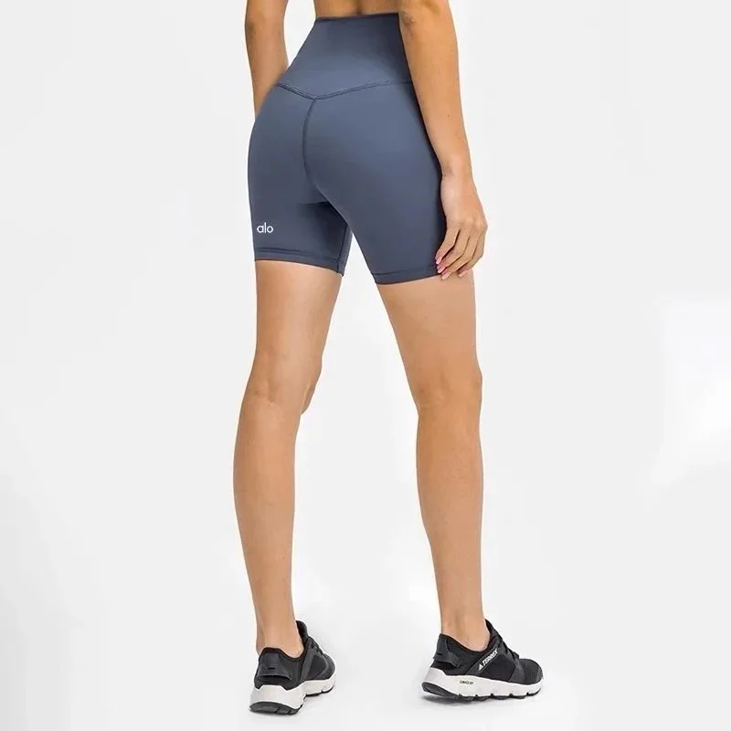 Alo Yoga Alo Solid Biker Shorts Grey - 1