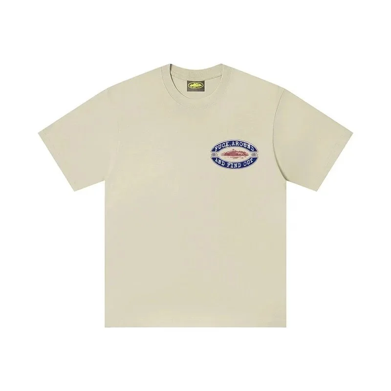 Other Unisex Puck Around and Find Our T-Shirt Cream Solid Cream - 1