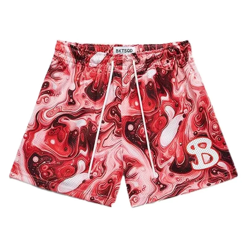 Other BKT SQD Pearl Red Marble Shorts Red - 1