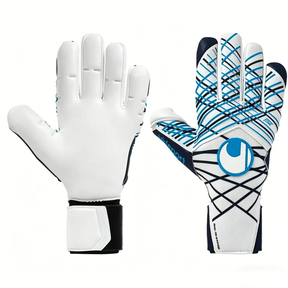 Uhlsport Uhlsport Goalkeeper Gloves Blue/White Soccer Gloves Blue - 1