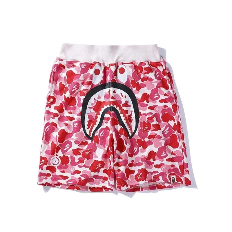 A Bathing Ape A Bathing Ape ABC Camo BAPE STA Red Camo Shorts Red - 1