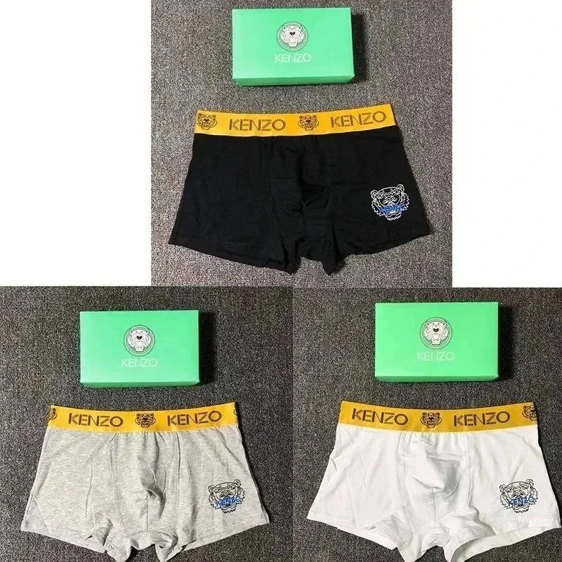 Kenzo Kenzo Tiger Black/White/Grey 3-Piece Boxer Shorts Gift Set Multicolor