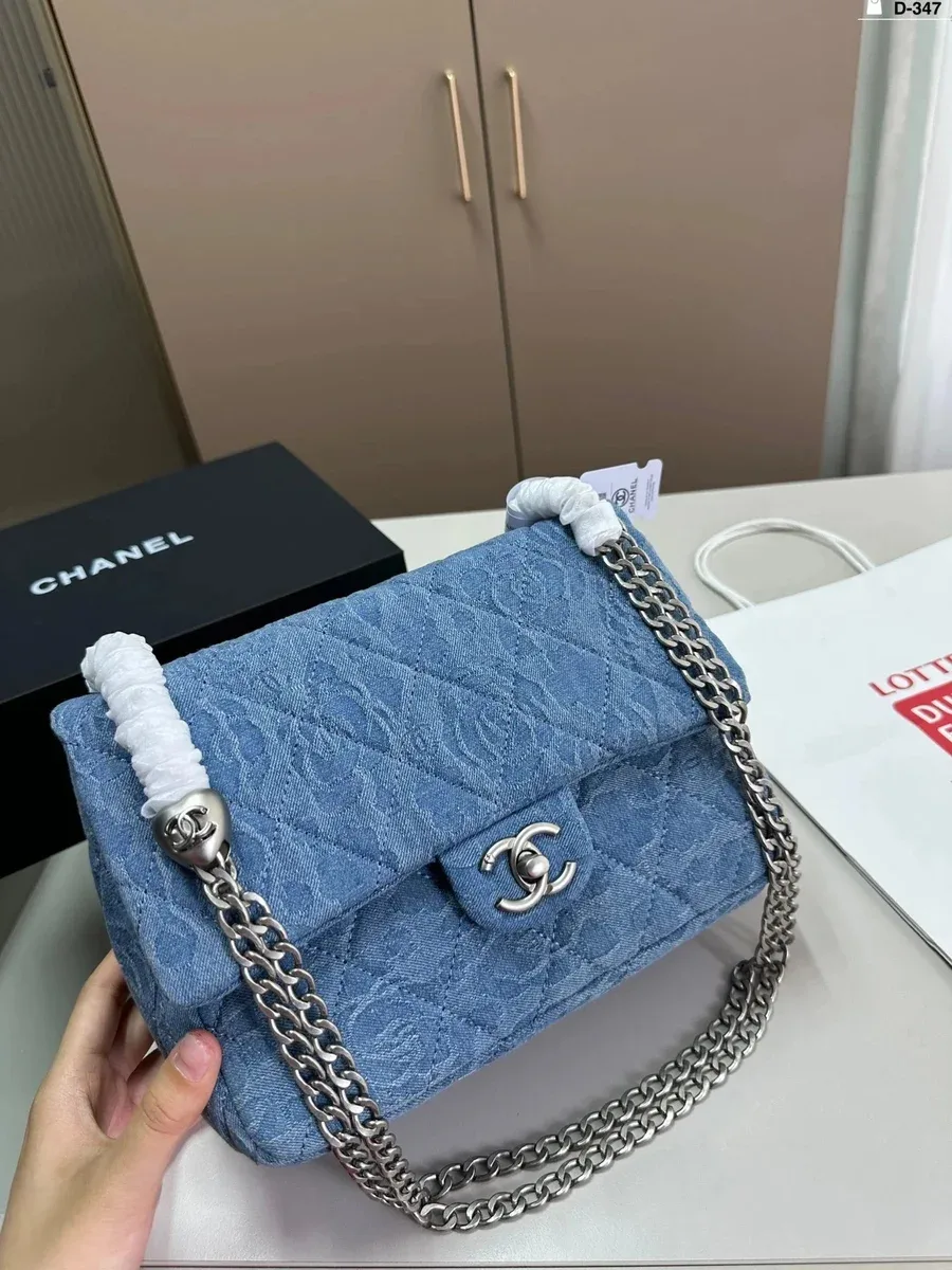 Chanel Classic Flap Denim Blue Bag