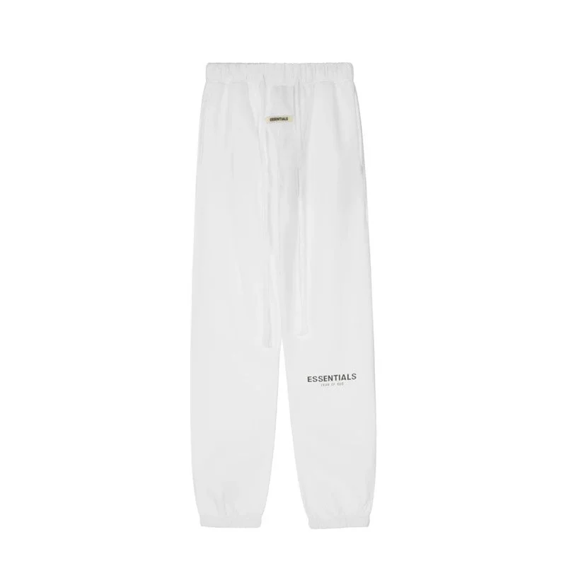 Fear of God Fear of God Essentials White ESSENTIALS Logo Sweatpants White - 1