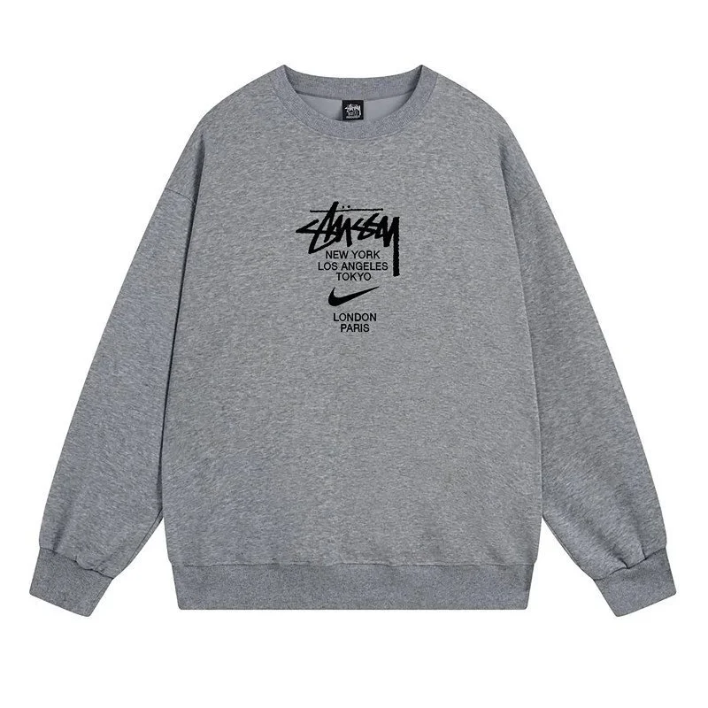 Stussy Stussy x Nike Basic Logo Dark Grey Sweatshirt Grey - 1