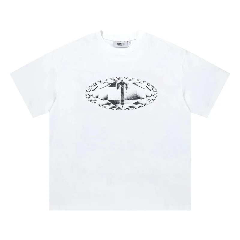 Trapstar Trapstar Diamond Print T-Shirt White Casual White - 1