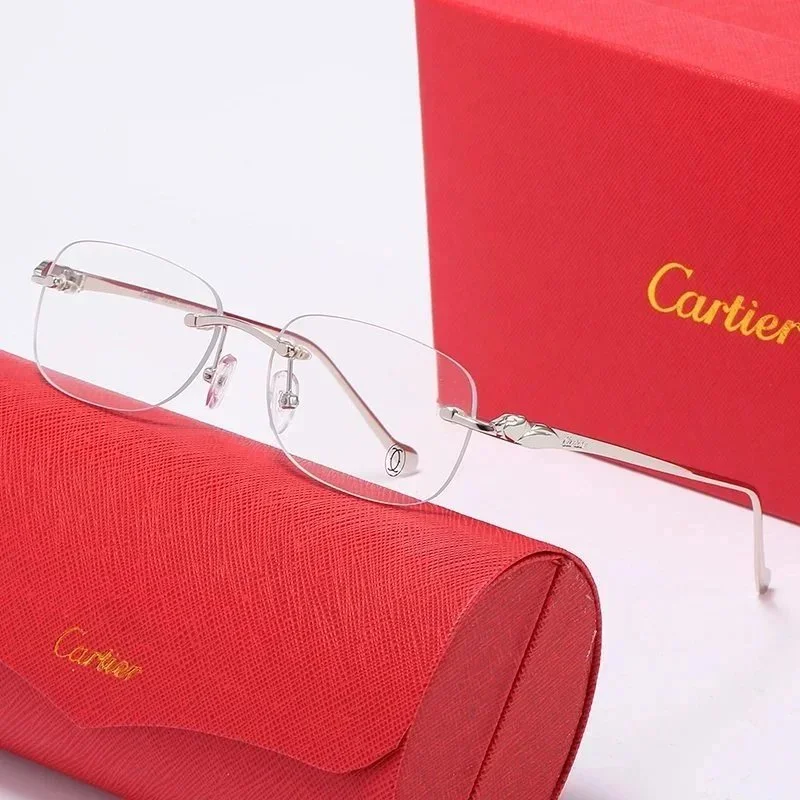 Cartier Soleil Blanc نظارة بدون إطار