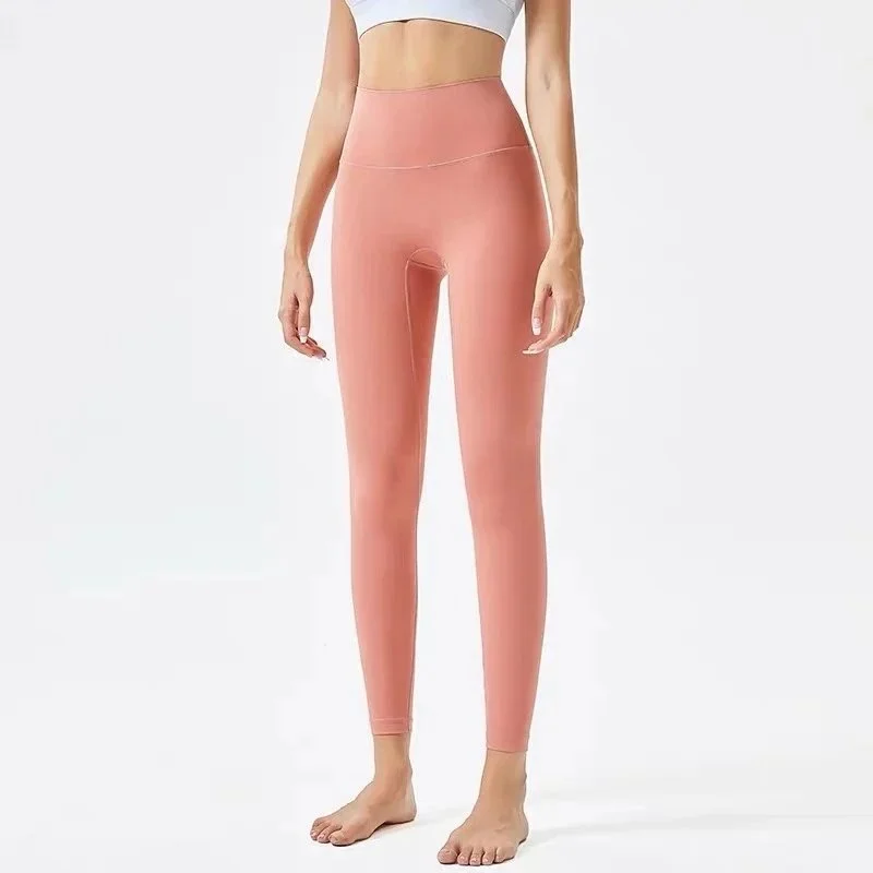 Other Coral Red High-Waisted Leggings Pink - 1