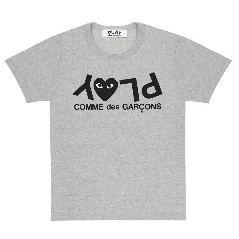 Comme des Garçons Comme des Garçons PLAY Grey Logo T-Shirt Grey - 1