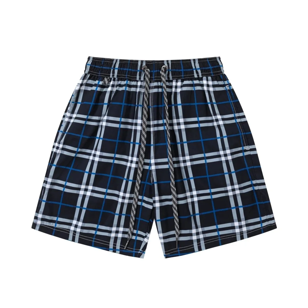 Other Navy/Blue Plaid Drawstring Shorts Navy - 1