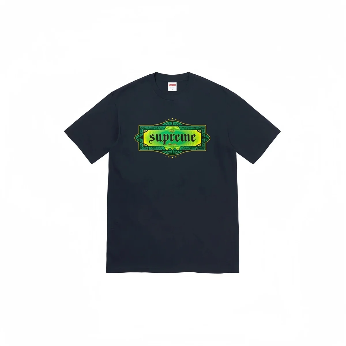 Supreme Supreme Green & Navy T-Shirt Navy - 1