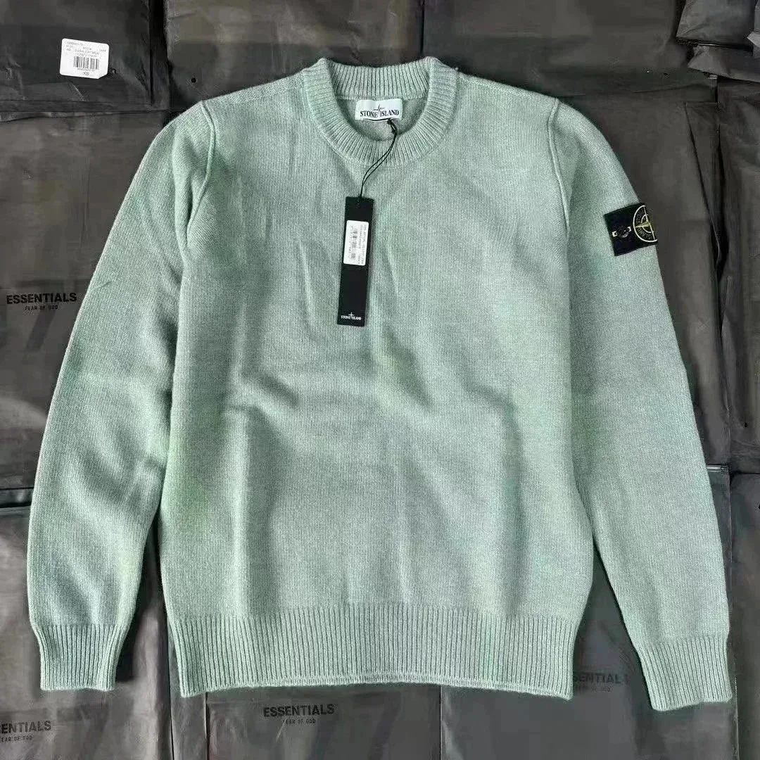 Stone Island Stone Island 68-15 Light Green Sweater Green