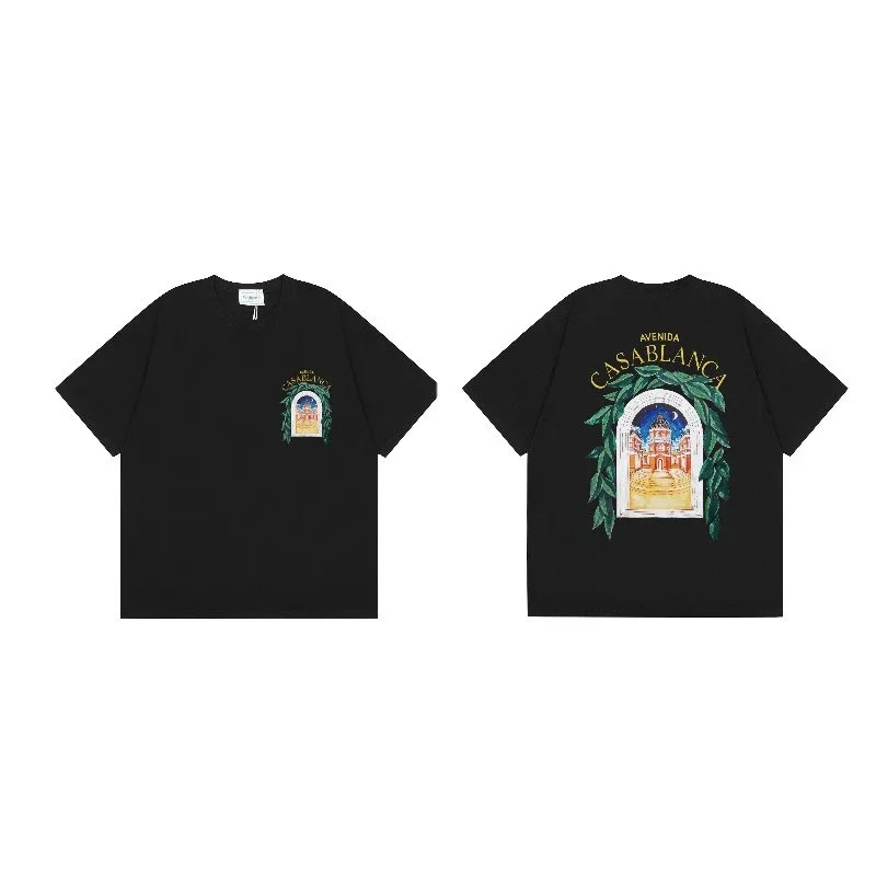 Other Black 'Avenida Casablanca' Graphic T-Shirt Black - 1