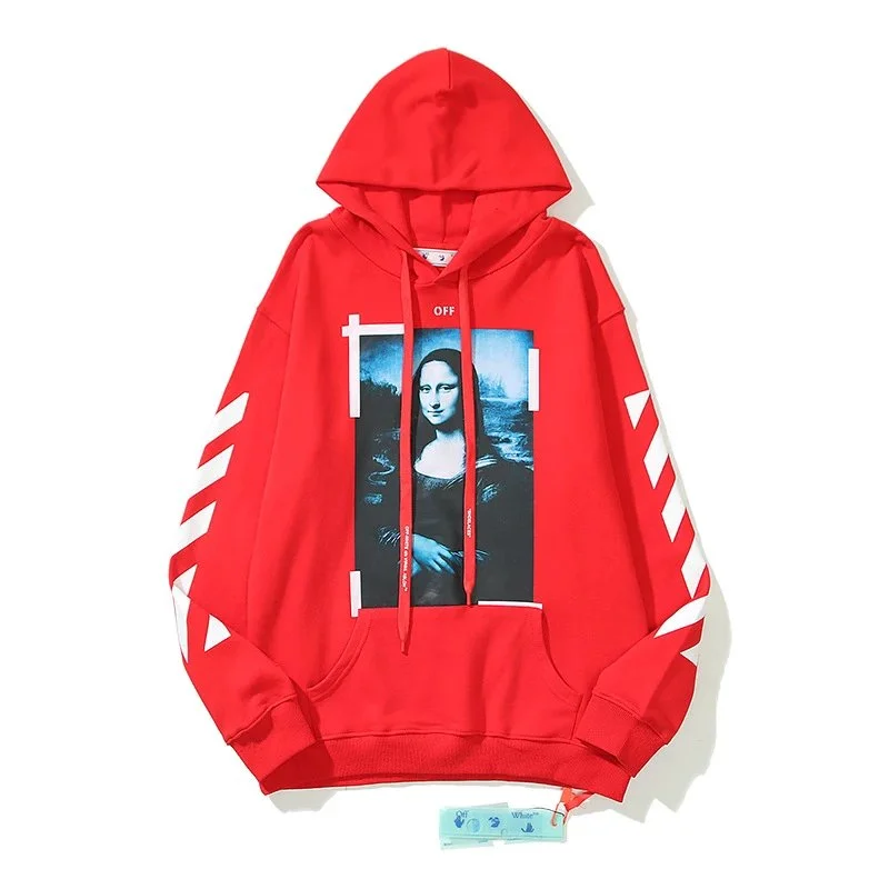 Off-White Off-White Mona Lisa Red Hoodie Red - 1