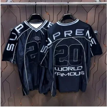 Supreme Supreme World Famous Jersey R124 T-Shirt Black - 1