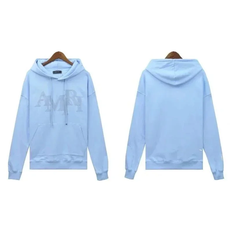 Amiri Amiri ALBB-003 Light Blue Hoodie Blue - 1