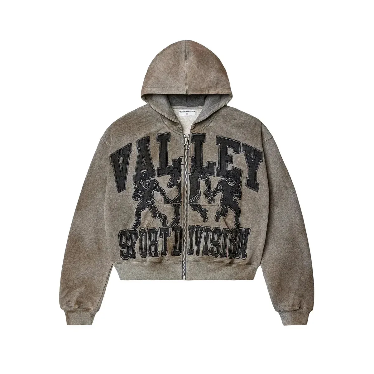 Other Valley Sport Division Zip-Up Hoodie YN-05 Hoodie Grey - 1