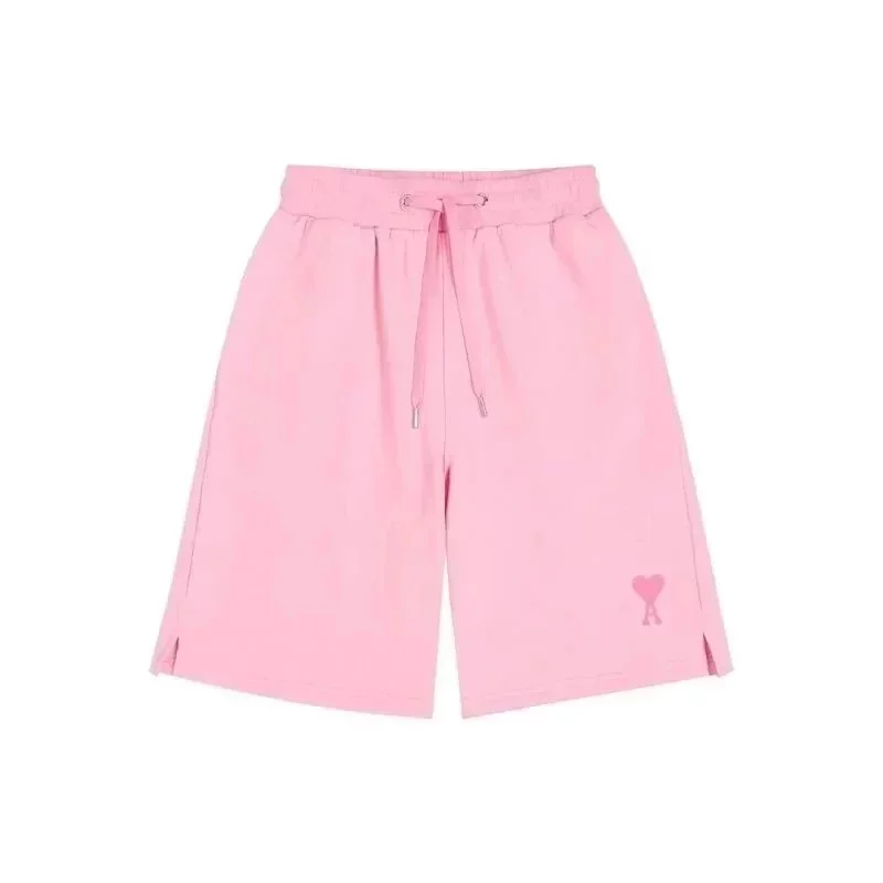 Ami Paris Ami Paris Ami de Coeur Pink Heart Shorts Pink - 1