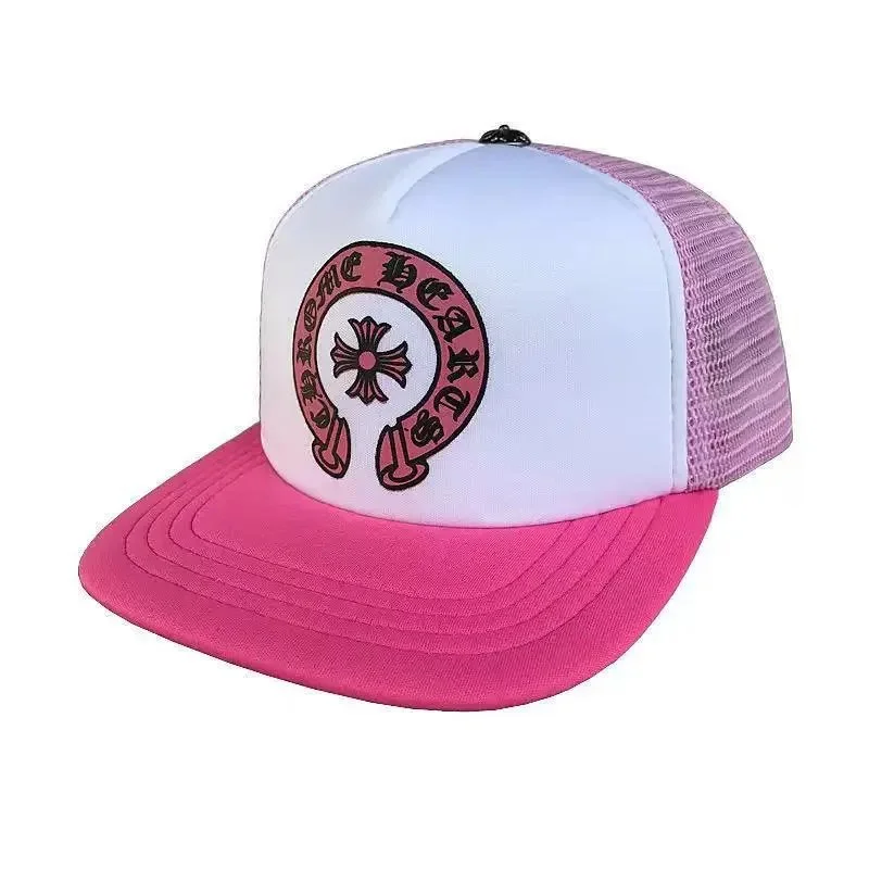 Chrome Hearts Chrome Hearts Home Heart Pink Trucker Cap Pink - 1