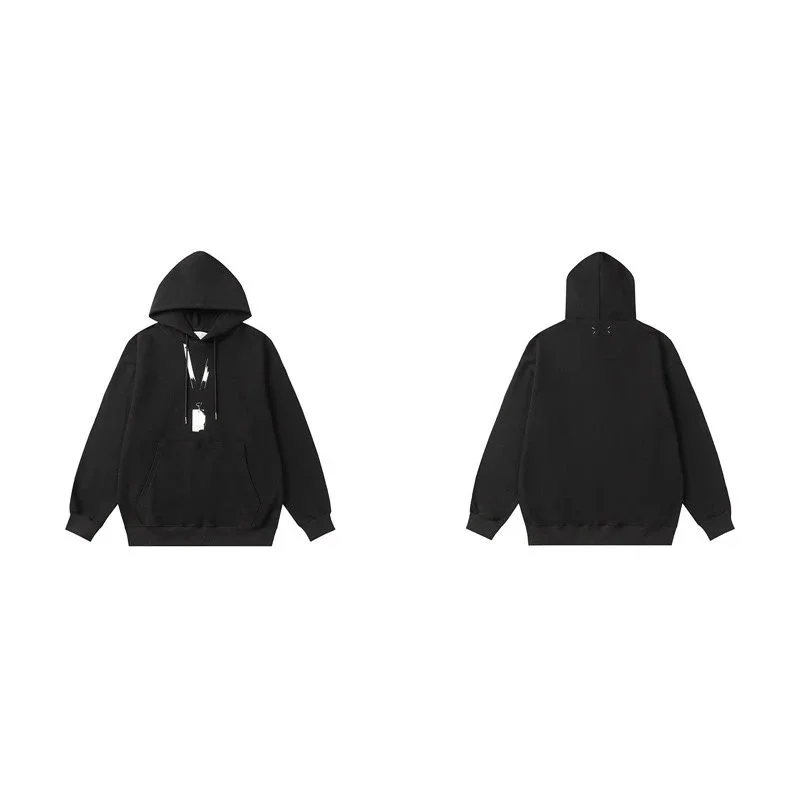 Other Unisex Black Hoodie with Front Graphic Black - 1
