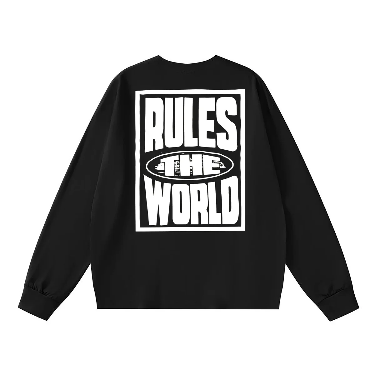 Other Black Rules the World Long Sleeve T-Shirt Black - 1