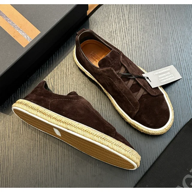 Other Suede Espadrille Sneakers Brown Loafers Brown - 1