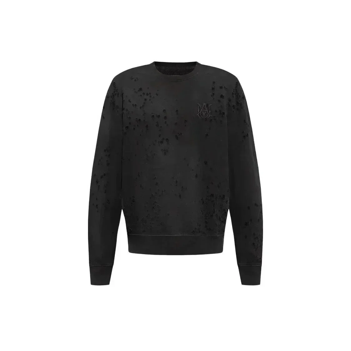 Maison Mihara Yasuhiro Maison Mihara Yasuhiro Miyake Distressed Black Sweatshirt Black