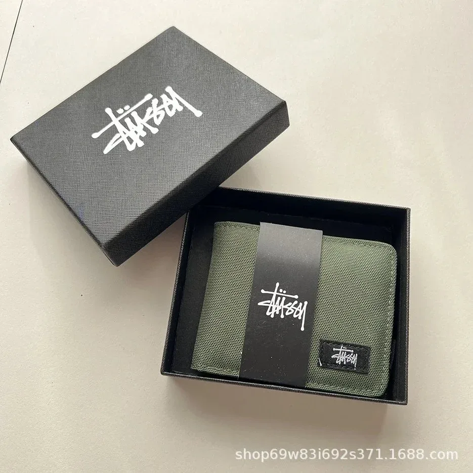 Stussy Stussy Stüssy Green Short Wallet with Box Green - 1