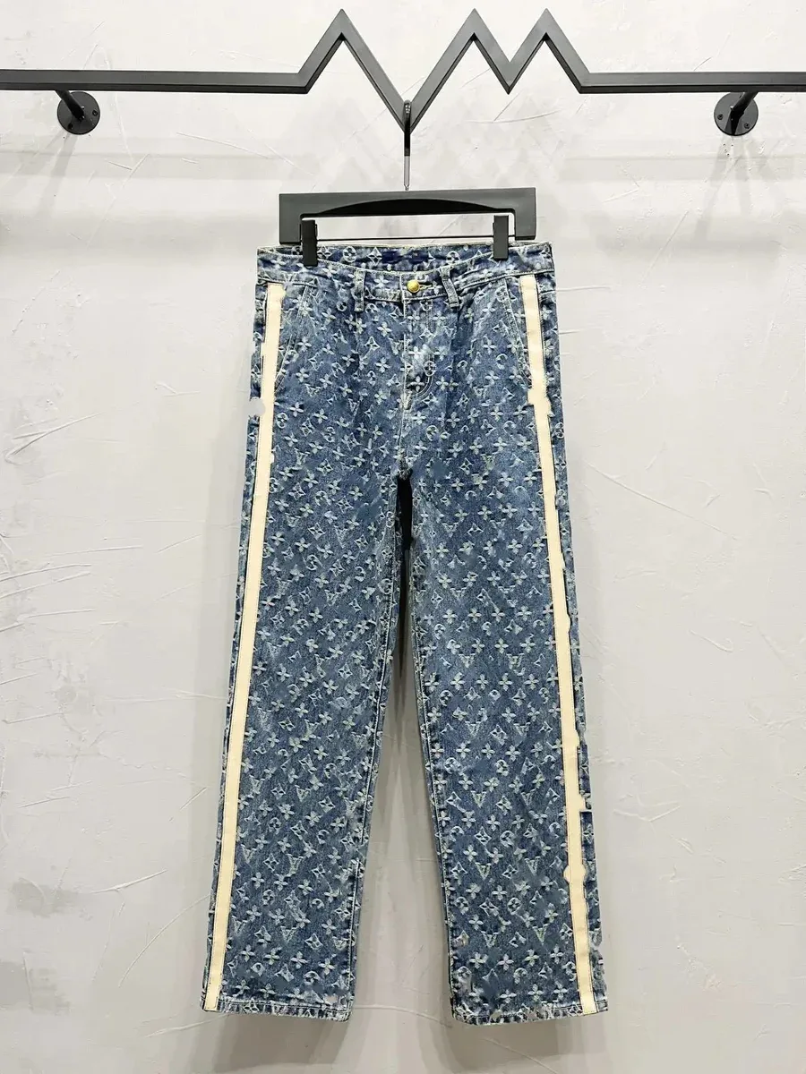 Louis Vuitton Louis Vuitton Monogram Blue Denim Jeans Blue
