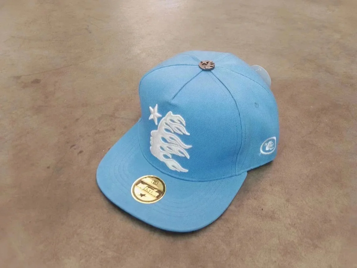 Other Blue H24 Snapback Cap with Embroidered Design Blue - 1