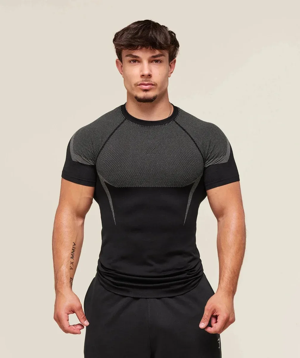 Other Black/Grey Mesh Performance T-Shirt Black - 1