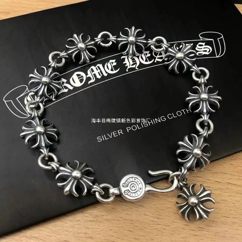 Chrome Hearts Chrome Hearts CH Cross Silver Adjustable Bracelet Silver