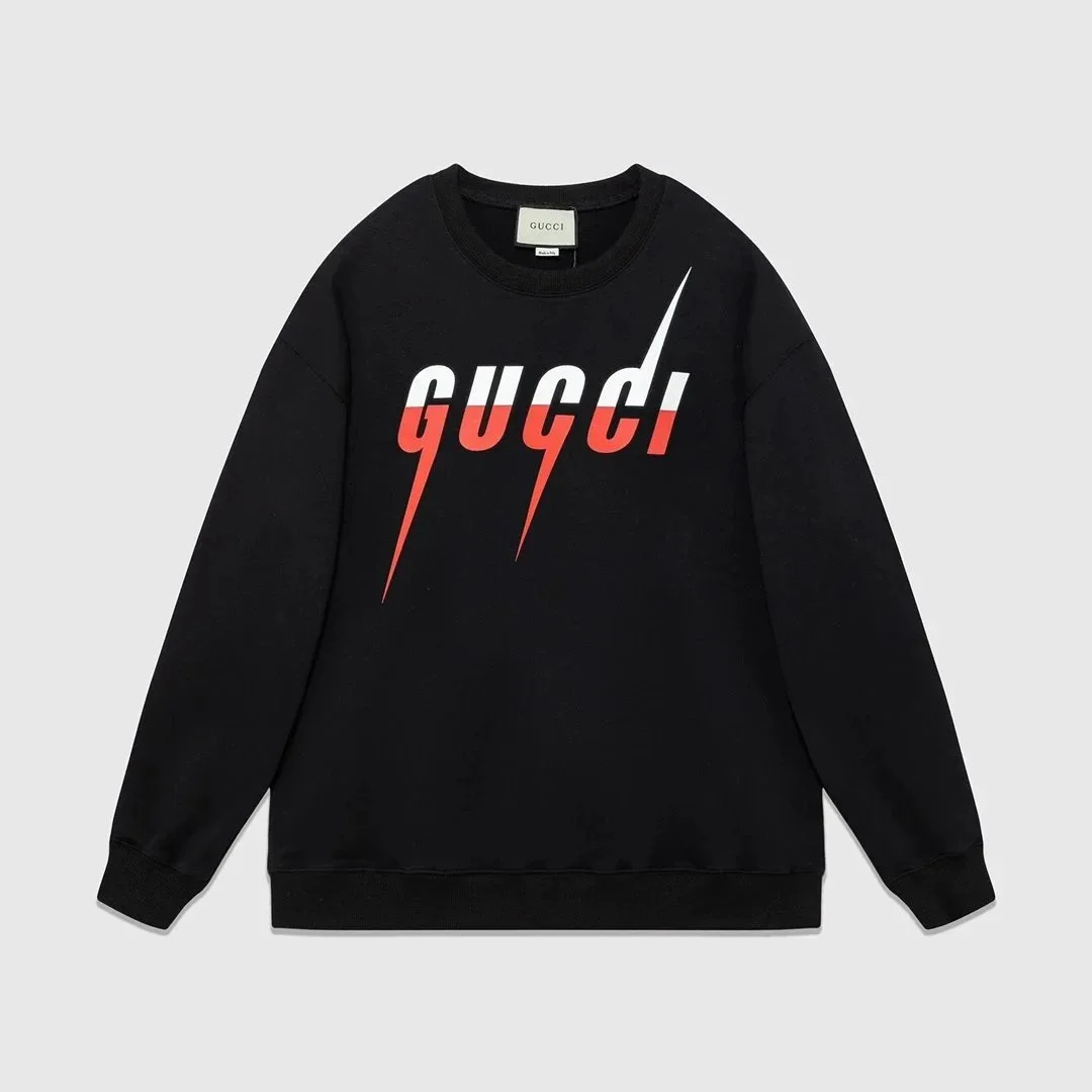 Gucci Gucci Lightning Bolt Black/White/Red Sweatshirt Black