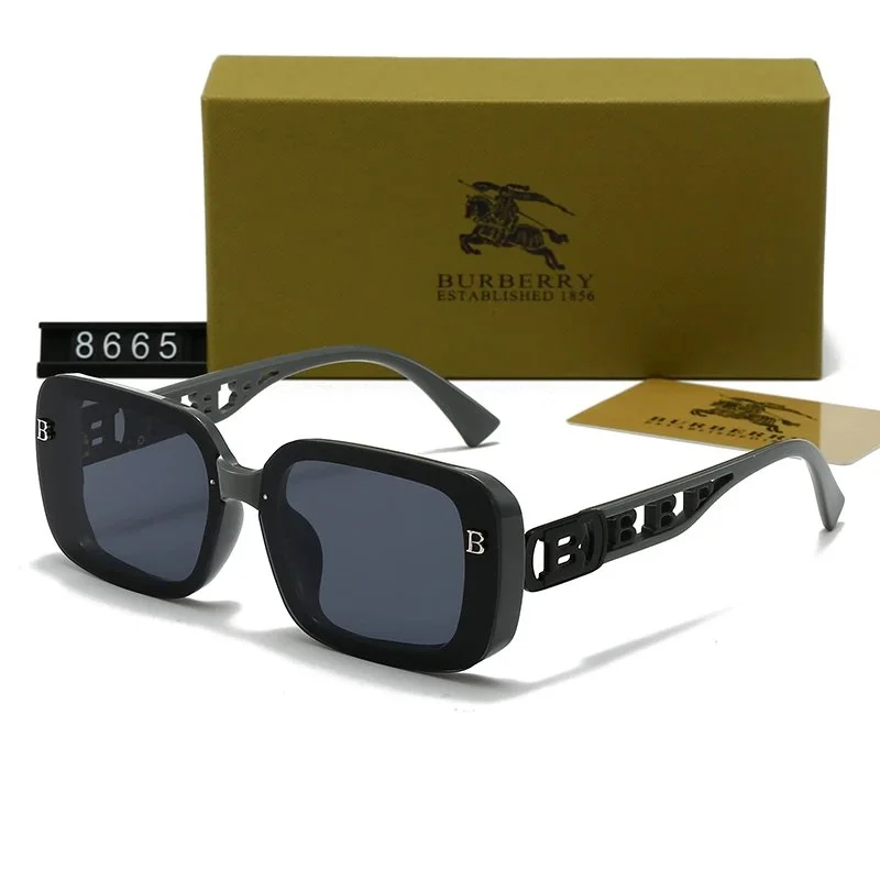 Burberry Burberry TB Monogram Square Sunglasses Black Black