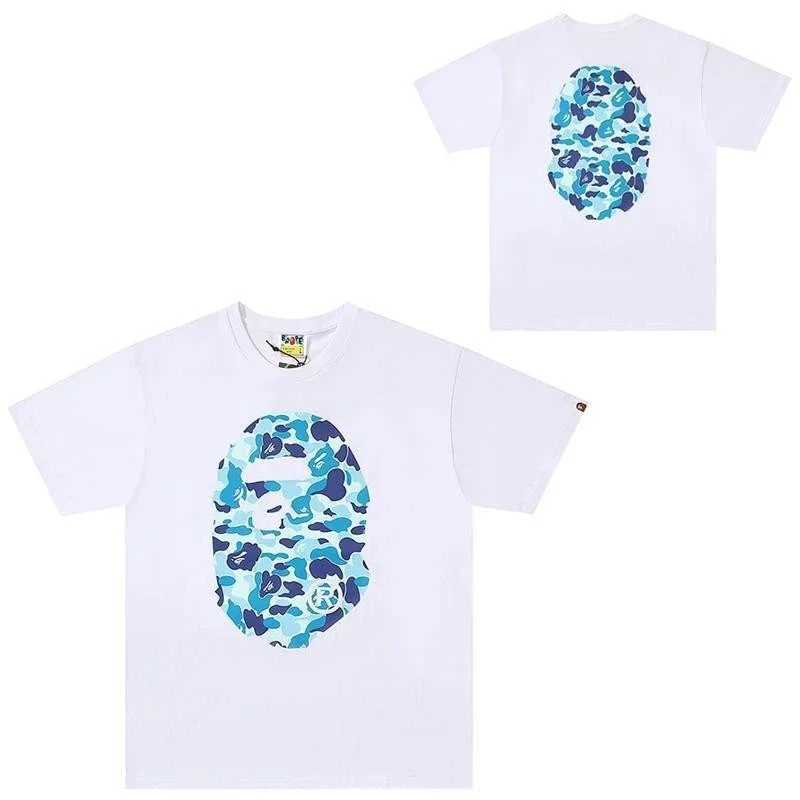A Bathing Ape A Bathing Ape BAPE STA White Blue Camo T-Shirt White - 1