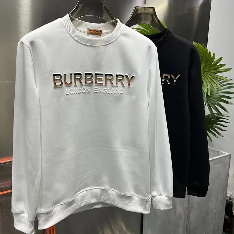 Burberry Burberry London England Embroidered Sweatshirt White/Black White - 1