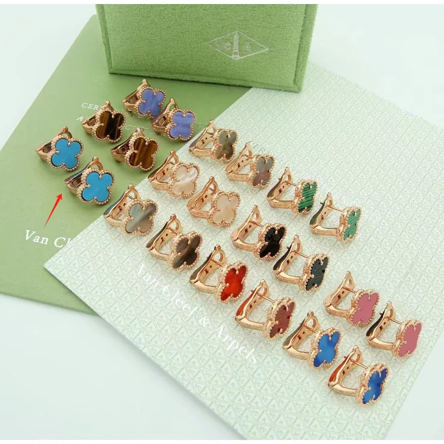 Van Cleef & Arpels Van Cleef & Arpels Alhambra Rose Gold Multicolor Earrings Gold - 1