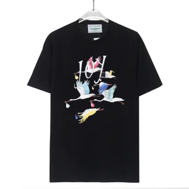 Other Black Crane Graphic T-Shirt Black - 1
