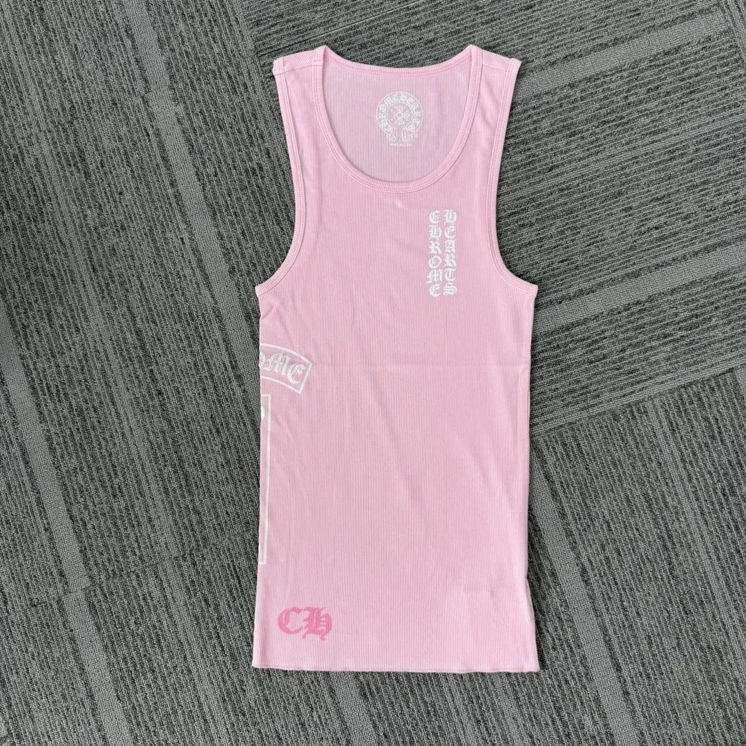 Chrome Hearts Chrome Hearts Pink CH Logo Tank Top Pink - 1