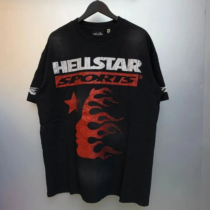Hellstar Hellstar Sports Black Flame Graphic T-Shirt Black - 1